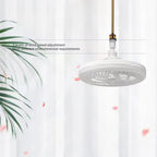 3 in 1 E27 Ceiling Fan Light with Remote Control Rotatable LED Lamp Converter Base for Bedroom Living Room Kitchen Home Decor