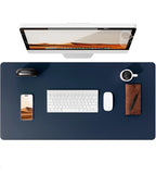 Large PU Leather Desk Pad – Non-Slip Office Mouse Pad & Desk Protector for Laptop, Keyboard, and Workstation