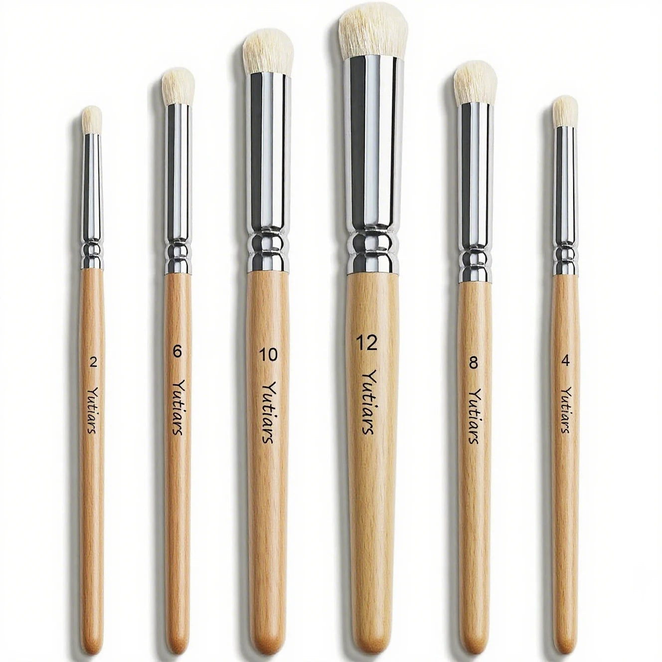 Miniature Paint Brushes Set - Premium Goat Hair Dry Brushes for Model Painting, Domed Drybrush Kit for Scale Models & Miniatures