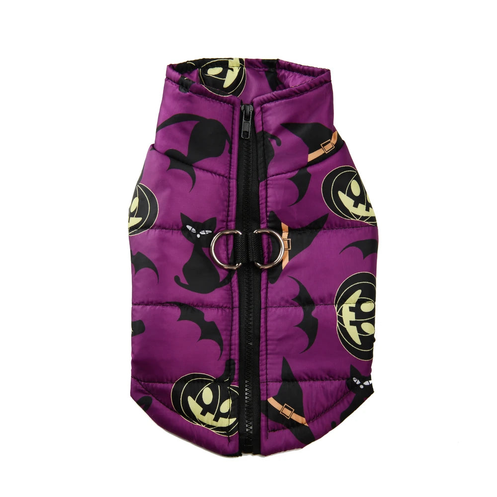 Halloween Dog Clothes – Warm Waterproof Pet Coat for Small Dogs & Cats