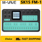 M-VAVE（SK15）FM-1 Synthesizer, Portable Handheld Sound Source, 128 Presets, Built-in Speaker, Battery Powered