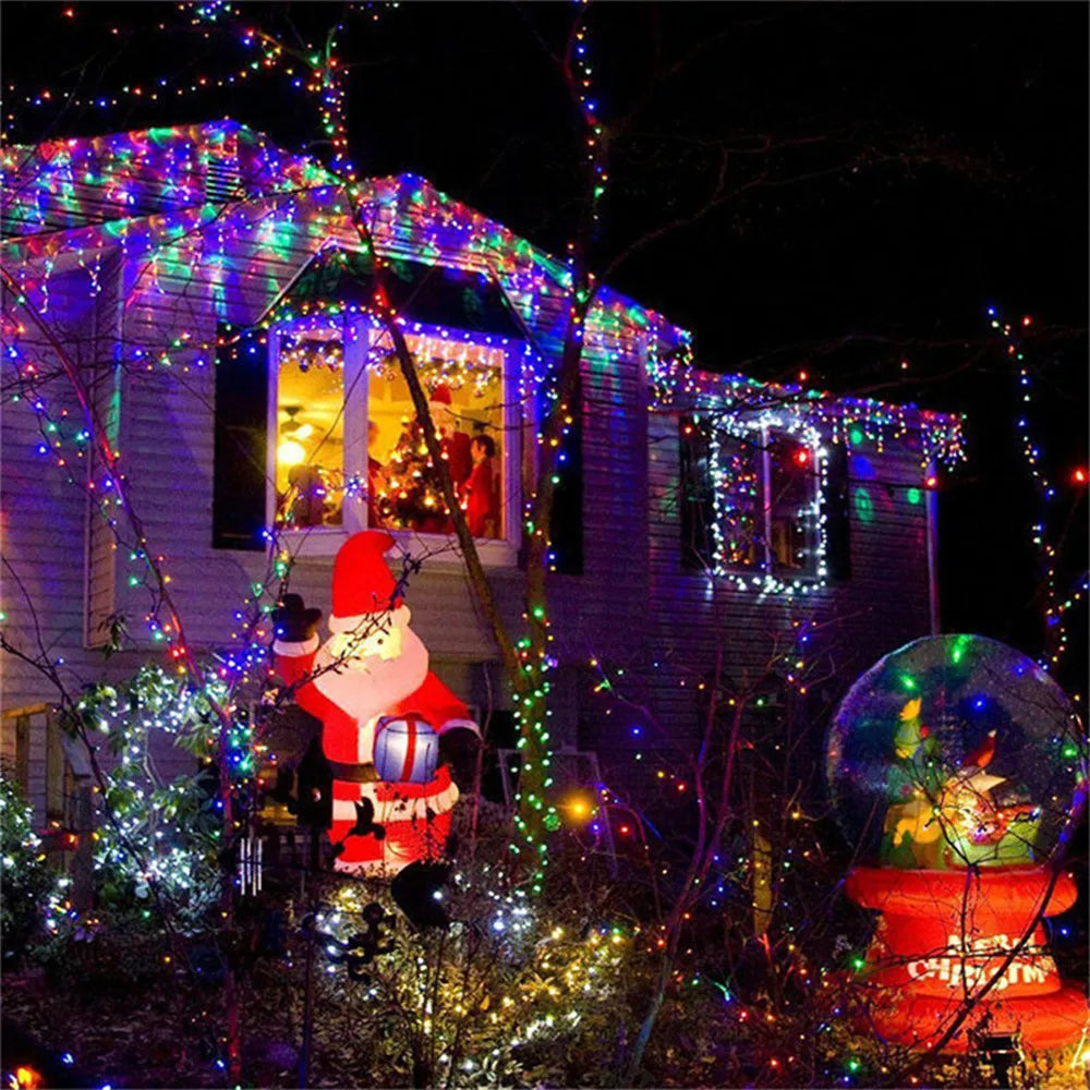 Christmas Lights 5M 10M 20M 30M 50M 100M Led String Fairy Light 8 Modes Christmas Lights For Patio Wedding Party Holiday Lights