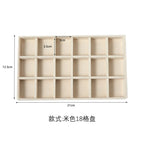 Plush Jewelry Storage Tray, Detachable Tray, Earrings, Earrings, Rings, Necklaces, Storage Tray, Drawer, Partition Tray