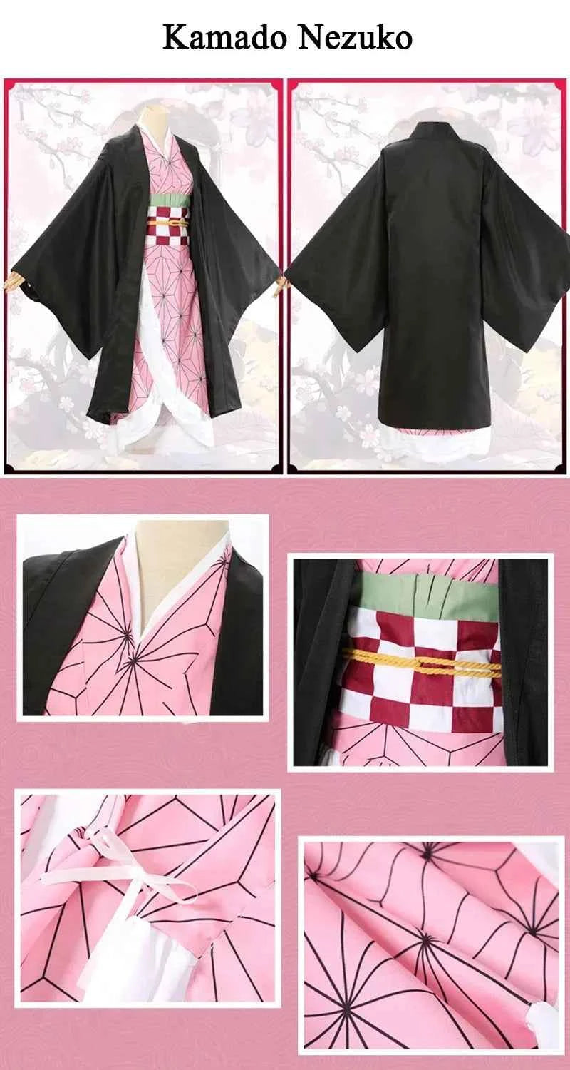 Demon Slayer Kids Cosplay Costume – Tanjiro, Nezuko & Shinobu Outfit