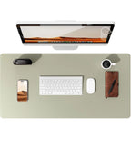 Large PU Leather Desk Pad – Non-Slip Office Mouse Pad & Desk Protector for Laptop, Keyboard, and Workstation