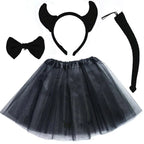 Animals  Children  Headband Tutu Skirt Tail Bow Kids  Girl Party Props Elephant Tiger Fox     Halloween Costume Cosplay