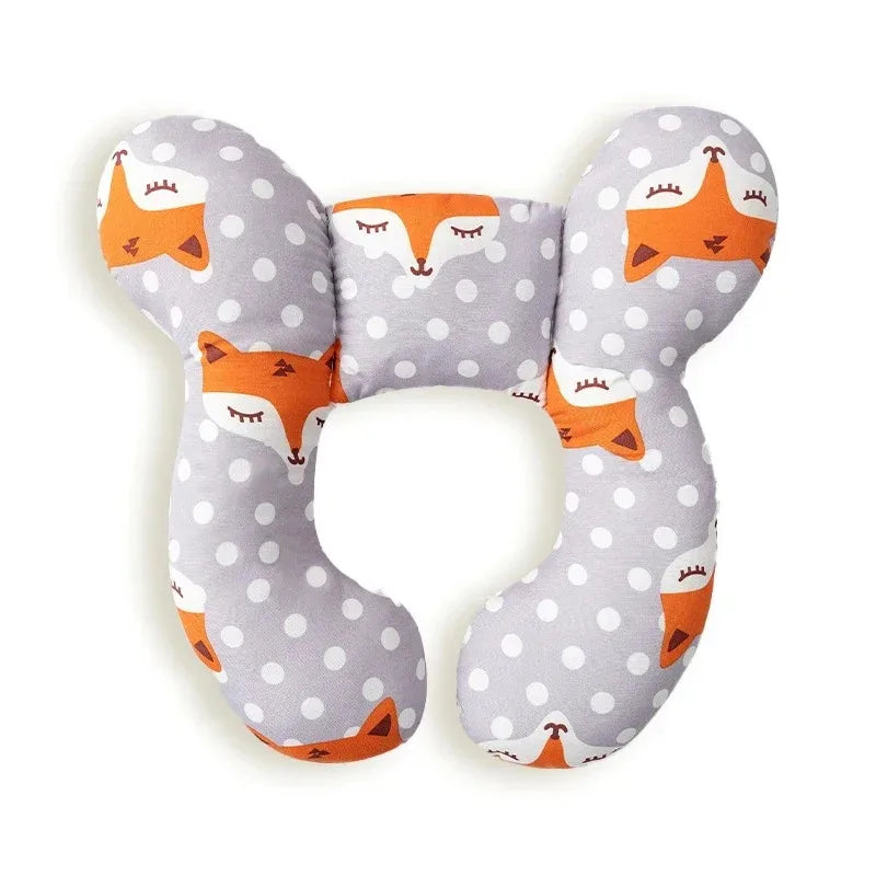 Multi-functional stroller pillow New cartoon children's U-shaped pillow soft baby pillow travel car children's pillow