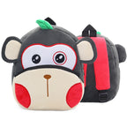 Cute Cartoon Animal Plush Backpack Soft Children Kindergarten Schoolbag Toddler Travel Bag Gift For Girls Boys