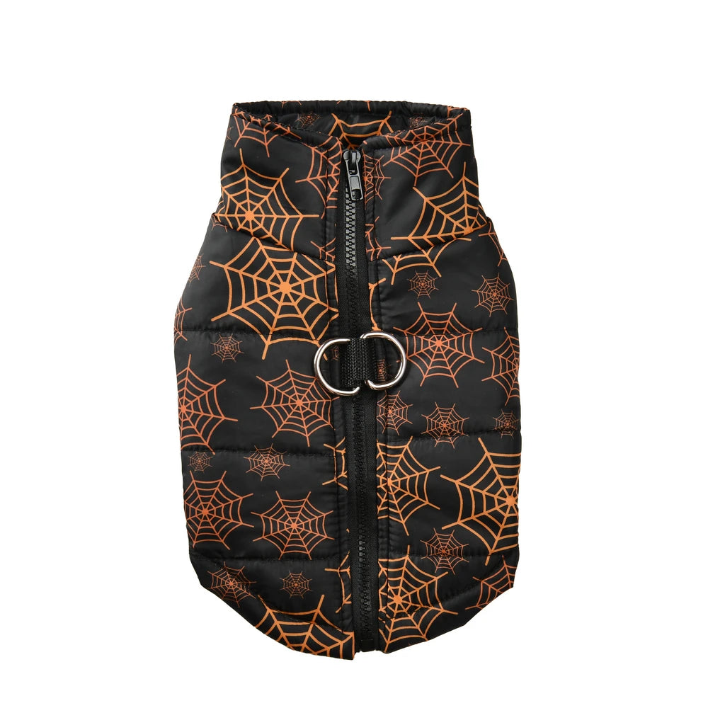 Halloween Dog Clothes – Warm Waterproof Pet Coat for Small Dogs & Cats