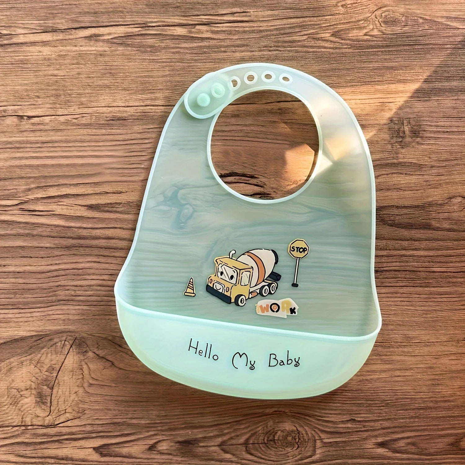 Waterproof Baby Bibs Baby Stuff Cute Cartoon Animal Printed Kids Bib Girl Boy Adjustable Soft Silicone Bib Baby Feeding Stuff