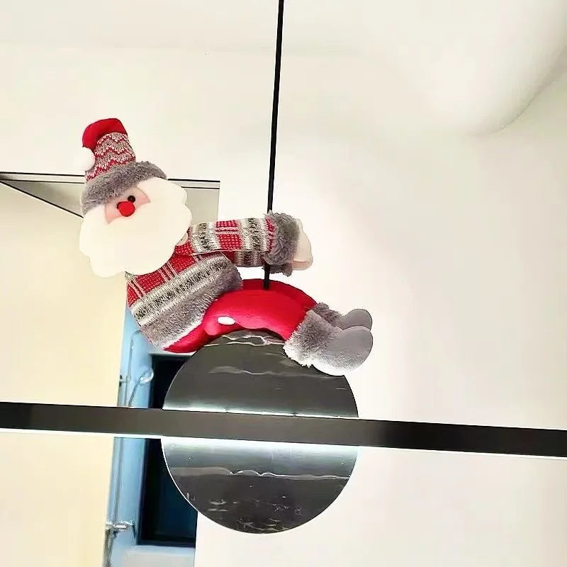 Santa Claus Christmas atmosphere, chandelier decoration, cute Santa Claus curtain buckle, Christmas pendant, gift decoration