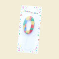 1 PCS  Colored Building Block Shaped Digital Candle Cake Decoration 0-9 Birthday Baking Decoration Plugin