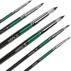 Yutiars Professional Artist Paint Brush Set - 6/24 PCS, Nylon Bristles for Watercolor, Acrylic, Oil Painting, Crafts & Face Body