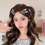 4pcs Simplicity Blue and Yellow Cute Fish Hairclip for Women Elegant Side Clip Fashion Girl Hairpin Hair Accessories