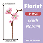 Building block bouquet simulation of flowers female gift assembly,small particle building block children's assembly toy