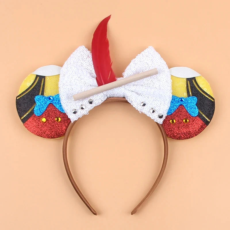Nieuwste Mickey Mouse Oren Hoofdband Kid Adult Festival Party Pailletten Strik Haarband Vrouwen Baby Girl Party Haar Accessories