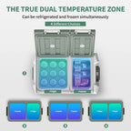 Alpicool NLS 20L 30L 40L Car Refrigerator Mini Fridge Freezer 12V Portable Compressor Cooler 12/24V DC 100-240V AC for Camping