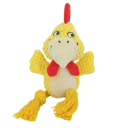 Stuffed Raw Small Joint Dog Chew Toy – Plush, Durable & Squeaky