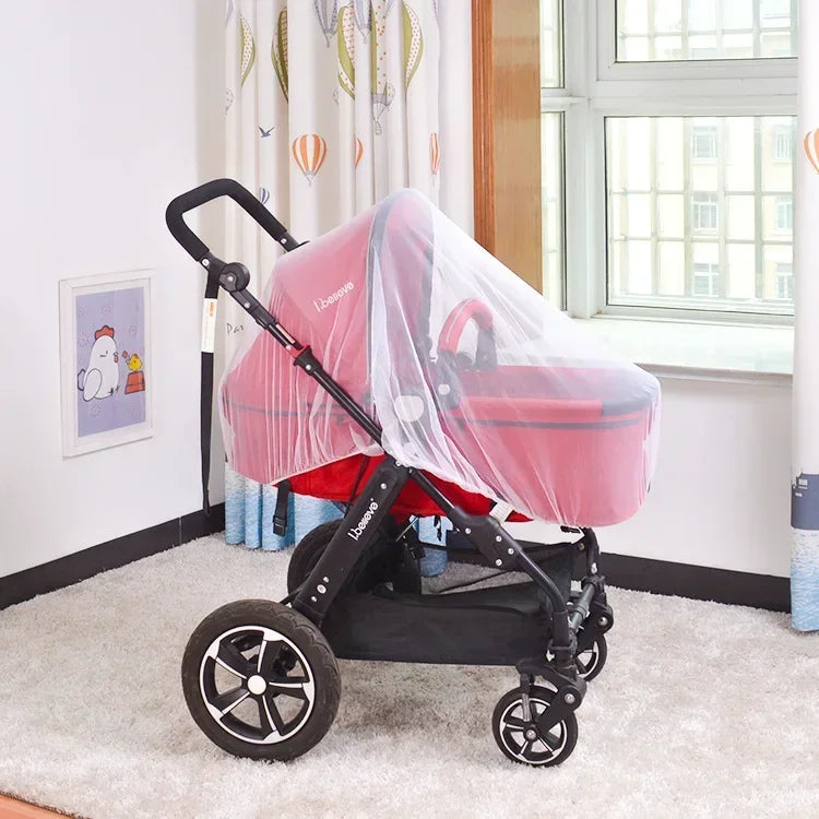 Mosquito Net For Baby Stroller Summer Pram Insect Shield Net Infants Pushchair Cart Safe Protection Mesh Pram Accessories