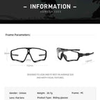 Photochromic Cycling Glasses UV400 Sports Sunglasses for Men & Women Outdoor
