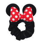 Cute Mouse Ears Velvet Scrunchies Hairband Women Elastic Ponytail Holder Girls Sequin Bow 2023 Kids Party DIY Hair Accessories