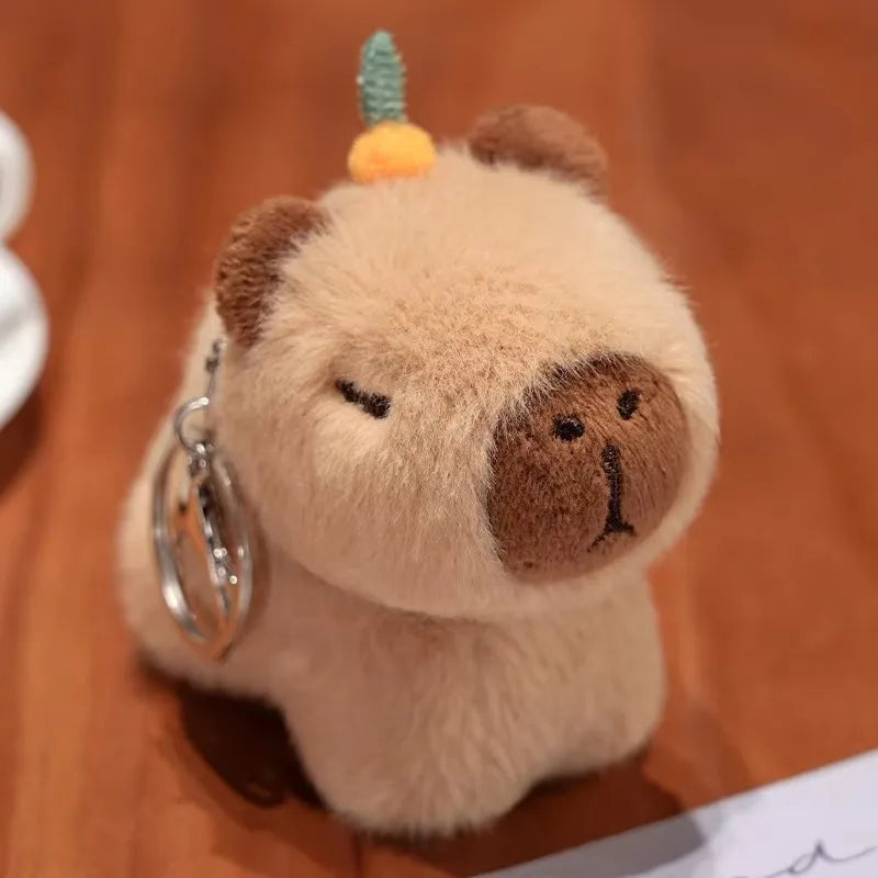 Capybara Slap Snap Wrap Capibara Plushie Wristband Bracelet Kawaii Cute Dog Cat Plush Toy Hand Ring Creative Funny Gift
