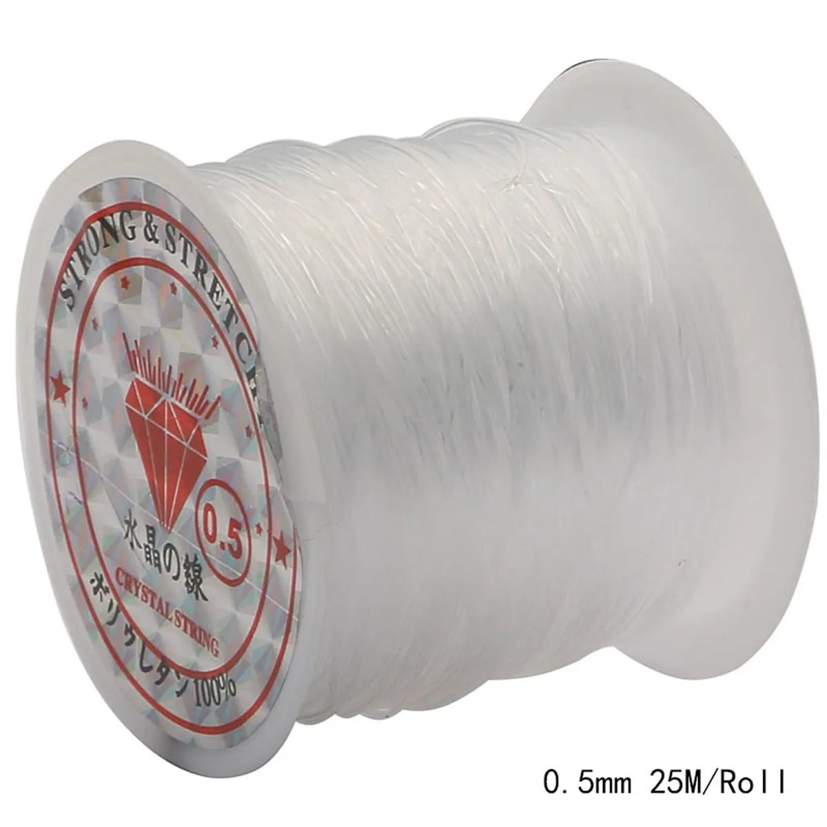 0.2-0.8mm Clear Nylon Beading Line Non Elastic Invisible Jewelry String for DIY Bracelet Necklace Jewelry Making 8-100m/Roll
