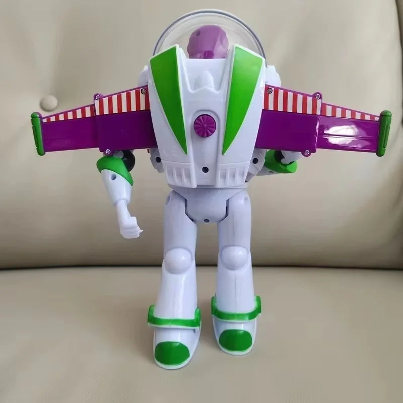 Electric Walking Space Robot Doll Movable Joint Model Toy Creative Birthday Present Decorative Play Gift For Kids Boys Children