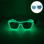 New Cool Wireless Glowing LED Light Up Glasses For Rave Festival Party Luminous Neon Mosaic Sunglasses Club Disco Eye Glasses