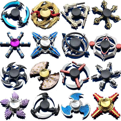 Anime Metal Fidget Spinner Zinc Alloy Silent Stress Relief Toy