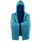 Cooling Hooded Cloak lce Cool Poncho Cover Up Super Absorbent Oversized Hooded Towel Wrap, 4-in-1 for Swimming Beach Pool Travel
