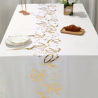 20th 30th 60th Birthday Table Runner Decor for 20 30 60 Birthday Table Party Supplies 3M Gold Table Runner Roll  Birthday Decor