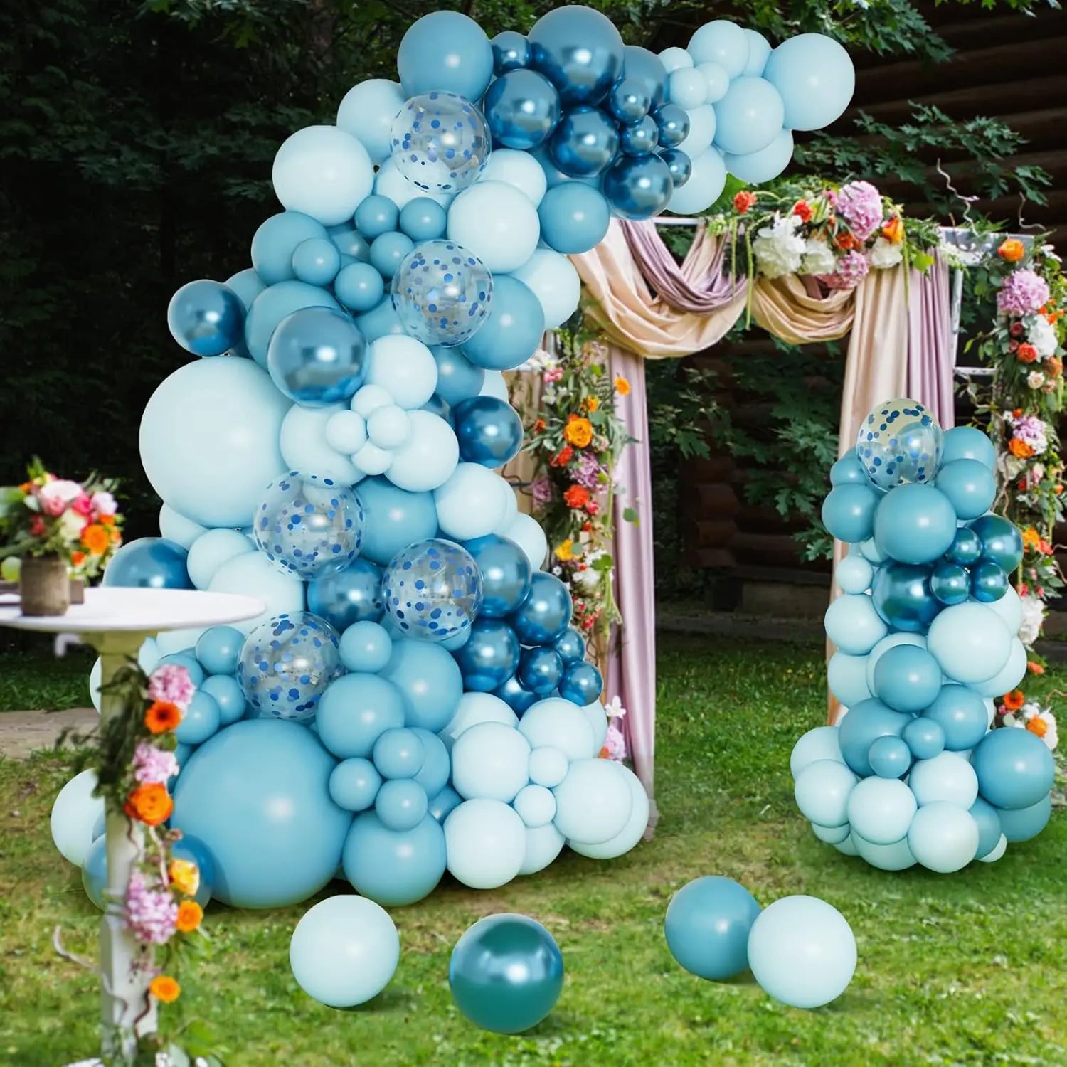 Blue Balloons Garland Arch Kit Birthday Party Decoration Kids Boy Wedding Birthday Party Supplies Baby Shower Decor Latex Ballon