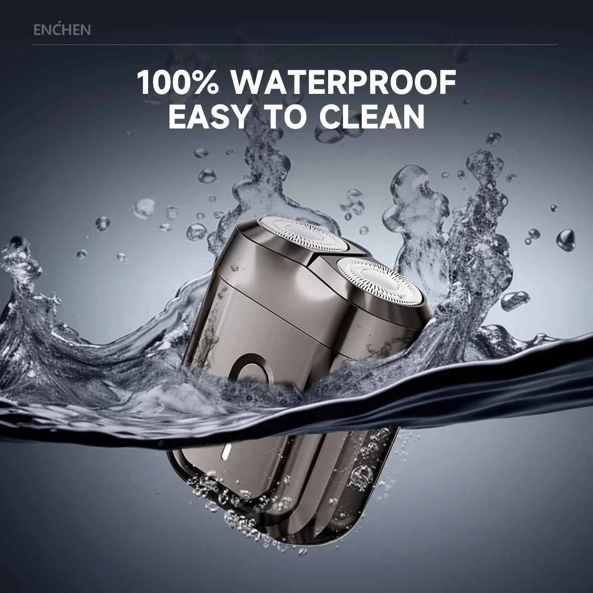 ENCHEN Mini6 2-Direction Flex Heads Electirc Shaver 100% Waterproof Up to 60-Min OF Cordless Shaving With Magnetic Cutter Head