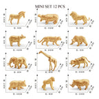 Simulation Mini  Farm Poultry Puppy Crocodile Pegasus Monkey Bird Wildlife Figurine Animal Model Sets Education Kid Toys