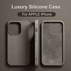Luxury Shockproof Case For Apple iPhone 11 12 13 14 15 16 17 Pro Max 17 Air Plus Liquid Silicone Cases Cover Phone Accessories