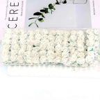 144PCS 1.5 cm Artificial Mini Paper Rose Bouquet For Scrapbooking For Wedding Party Decoration Cheap Artificial Rose Flowers