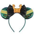 2026 Latest Fashion Ear Headband Sequin Bows For Girl Adult Kids Halloween Party Cosplay Hair Accessories Princess Hairband