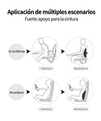 Memory Foam Lumbar Back Cushion for Car Office Gaming Chairs and Postpartum Waist Support Multi Functional Pain Relief Pillow