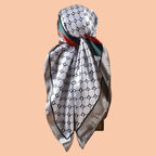 1PC Women's Summer Beach Accessory Fashion Satin Square Scarf 90*90inch Multi-use Headscarf Party Use Versatile Hair Towel
