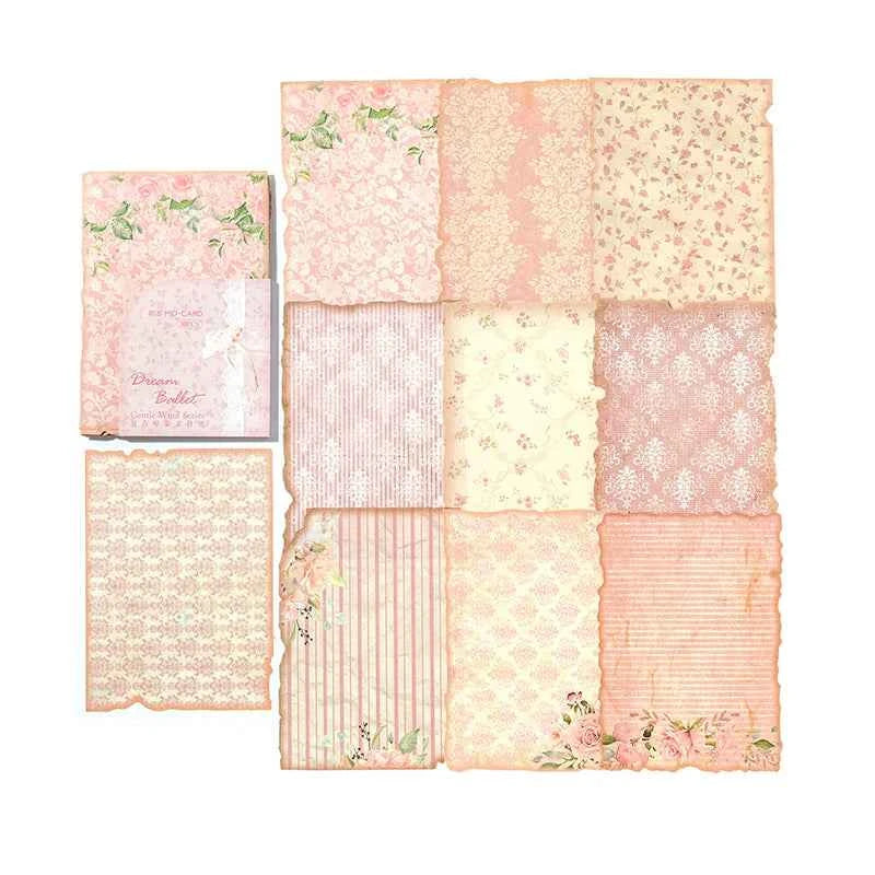 30Pcs/Pack Gentle Wind Series Scrapbooking Decorative Paper Material Perfect for Collage Journaling Craft Diy Supplies