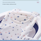Cross-shaped Newborn Baby Bath Cushion Adjustable Anti-slip Baby Bath Net Mat Baby Bathtub Pillow Foldable Children Bathtub