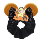 Cute Mouse Ears Velvet Scrunchies Hairband Women Elastic Ponytail Holder Girls Sequin Bow 2023 Kids Party DIY Hair Accessories