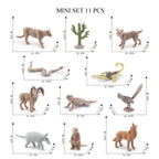 Simulation Mini  Farm Poultry Puppy Crocodile Pegasus Monkey Bird Wildlife Figurine Animal Model Sets Education Kid Toys