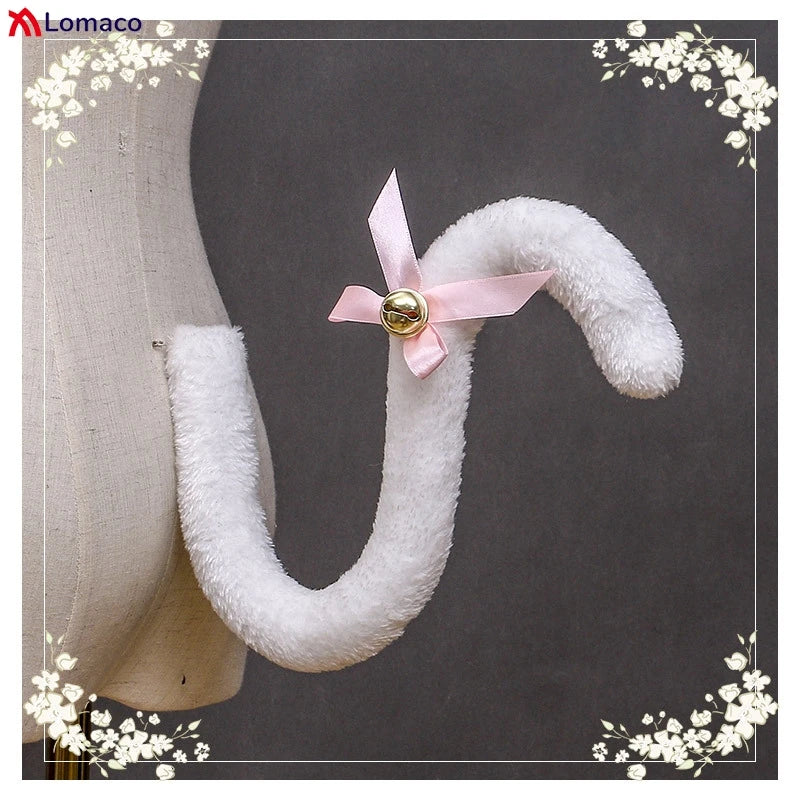 Cute Plush Cat Tail Kawaii Animal Tails Anime Cosplay Costumes Accessories Kitten Tails Maid Outfits Accessory Party Props Gift