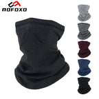 NOFOXO Winter Thick Polar Fleece Hiking Face Mask Men Women Warm Bandana Outdoor Cycling Sport Windproof Neck Warmer Scarf