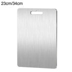NEW Titanium Cutting Boards For Kitchen Steel Cutting Board 304 Steel Double-Sided Food Grade Cutting