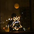 Christmas Ornaments Hanging LED Lights Bedroom Decoration Christmas Decorations Home Window Glass Decoration Warm Battery