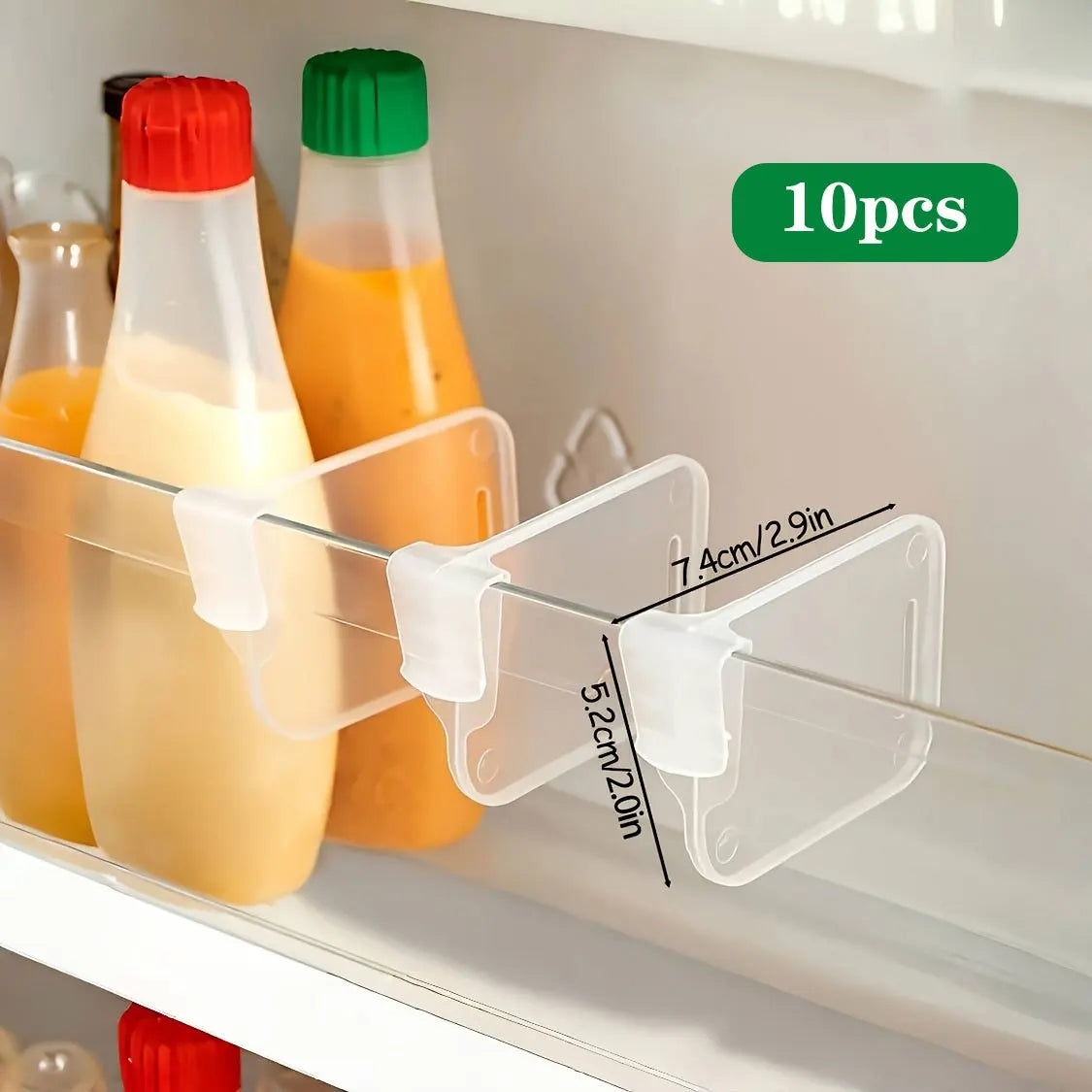 Clear Refrigerator Organizer Dividers – Adjustable Fridge Storage