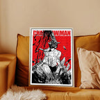 Chainsaw Man Poster Print For Bedroom Living Room Home Decor Japanese Anime Manga Denji Wall Art Cartoon Canvas Painting